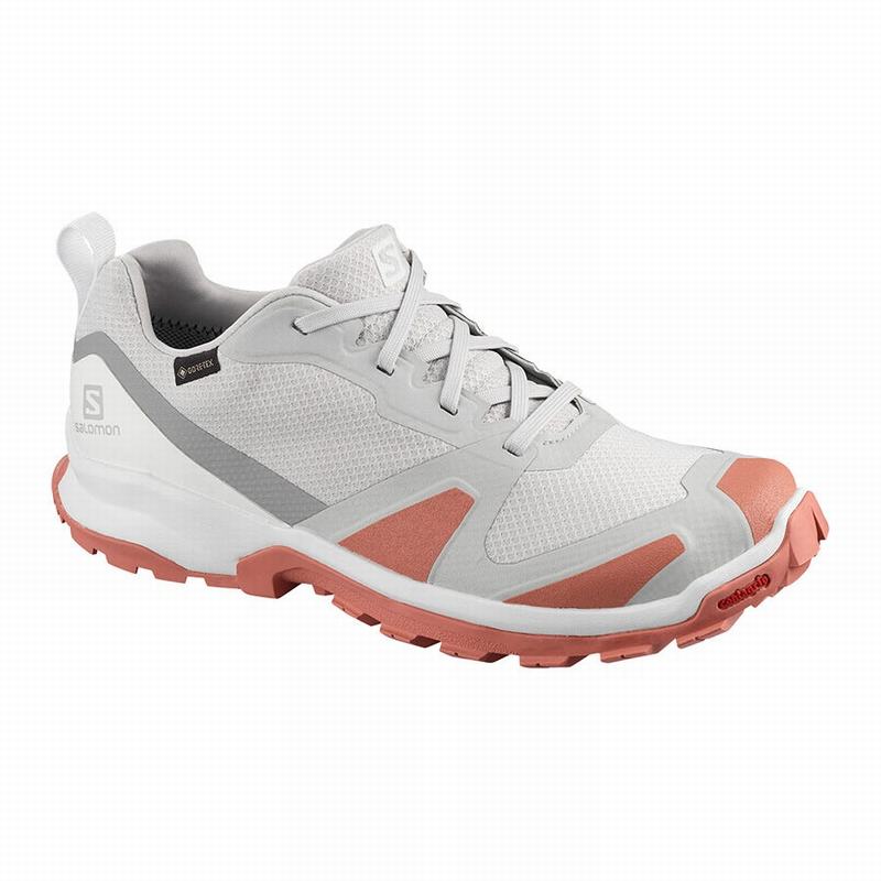 SALOMON XA COLLIDER GTX W Philippines - Women's Trail Running Shoes - Grey/Dark Red | 538041-SKJ